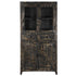Rustika Rowe -  Highboard Black 90x40x180 cm Solid Mango Wood